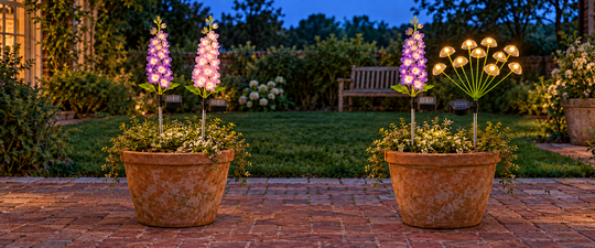 Les meilleures lampes solaires pour pots : forme et espace