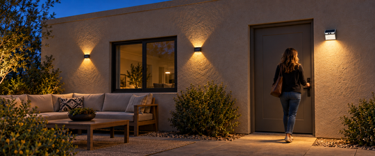 Apliques solares decorativos o con sensor de movimiento: ¿qué necesita tu pared?
