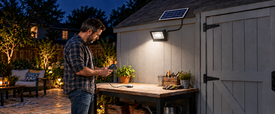 Lumens et lux : comment évaluer l’éclairage solaire extérieur