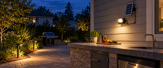 Cómo iluminar una zona de barbacoa exterior sin cableado: guía práctica