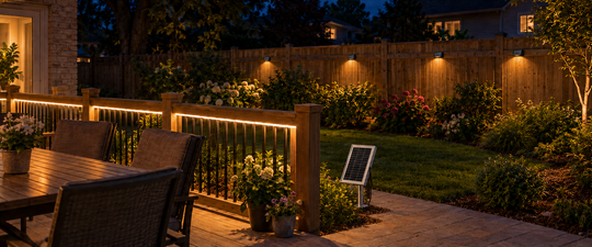 Tiras solares o luces para cercas: ¿qué conviene a su jardín?