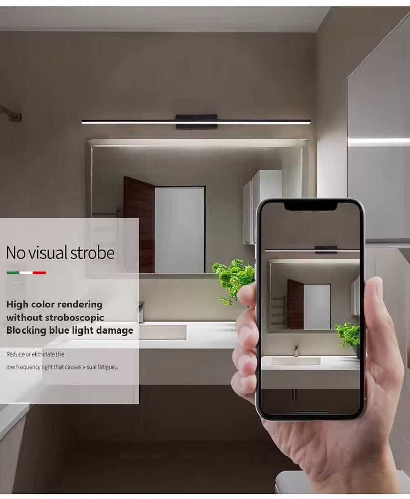 applique murale led élégante | 500 à 2000 lumens | éclairage pour miroir de salle de bain | accessoire de salle de bain | éclairage pour maquillage - NoxLumin - 3