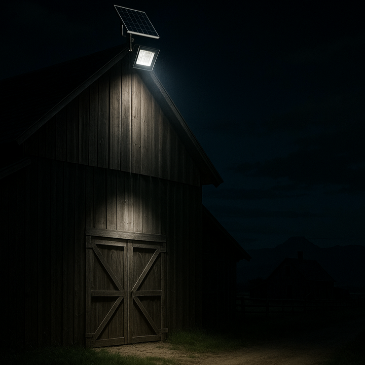 Outdoor LED Spotlights With Separate Solar Panel and Remote Controller | IP67 Waterproof | 450 ~ 1700 Lumens | NoxLumin