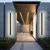 Aplique LED de pared para exterior regulable: aplique de tira larga resistente al agua IP65 con control remoto