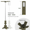 6000-lumen rechargeable camping lantern shown with its telescopic pole extended for elevated campsite and emergency area lighting
