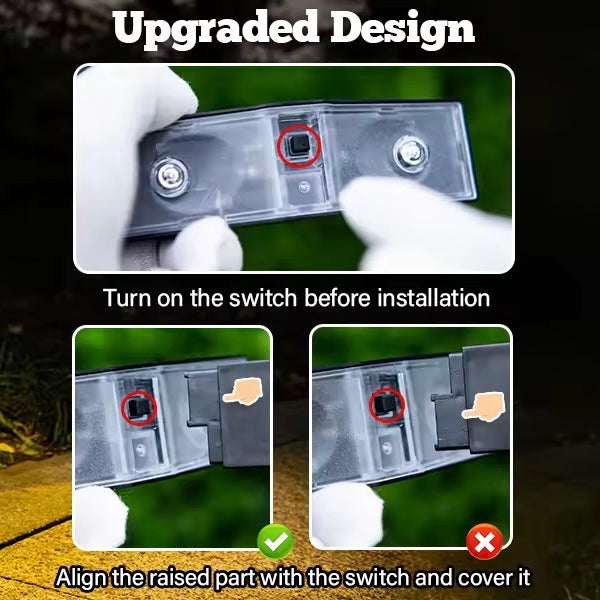 Lampes solaires de chemin 50 lumens | Étanchéité IP65 | Éclairage d& | NoxLumin