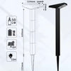 Luces solares brillantes para caminos de 50 lúmenes | Resistente al agua IP65 | Iluminación de acento perfecta para jardines, césped, patios y paisajes