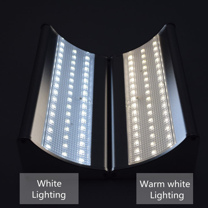 outdoor solar led light wall lamp with motion sensor detector | 450 ~ 1100 lumens | for garage entrance, garden, doorway, patio, street - NoxLumin - 16