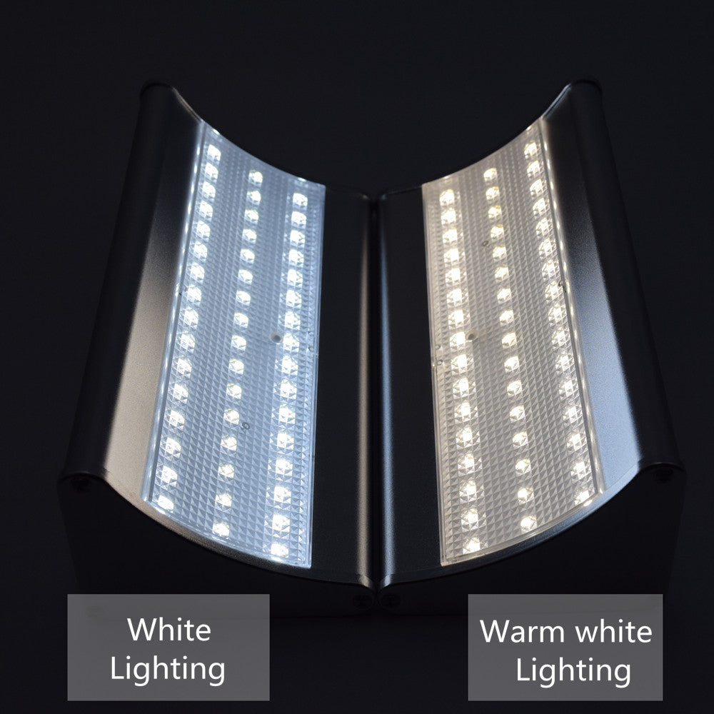 outdoor solar led light wall lamp with motion sensor detector | 450 ~ 1100 lumens | for garage entrance, garden, doorway, patio, street - NoxLumin - 16