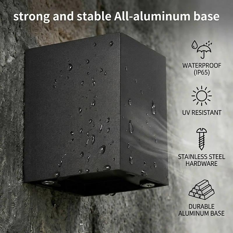 Borne lumineuse LED extérieure 85-265 V | Lampe de chemin moderne et étanche | Idéale pour allées, cours, villas, jardins et portails | NoxLumin