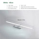 Diagrama de dimensiones de la luz LED blanca de 60 cm para espejo de baño, potencia 11 W