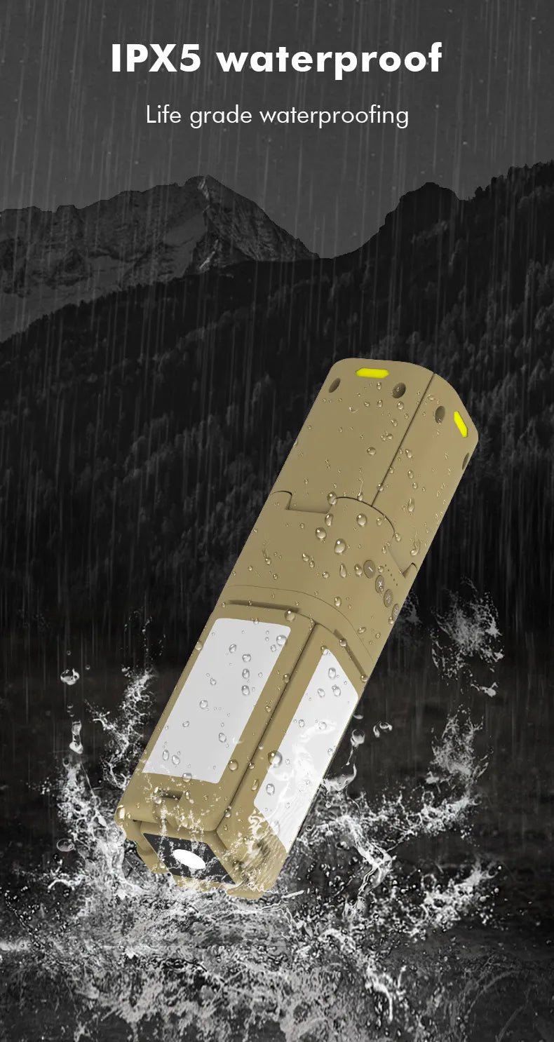 lanterne de camping rechargeable 14 000 mah - led ultra-lumineuse 6 000 lumens avec base magnétique et conception télescopique pour la randonnée, la pêche et les tentes de camping-car. - NoxLumin - 15