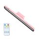 Pink magnetic dimming desk lamp with remote controller for reading, bedside and monitor lighting