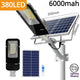 Variante de foco solar de 380 LED con control remoto para iluminación exterior de alta potencia
