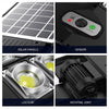 Commercial Solar Lighting | 720LED  6000 Lumens With 6800mAh Battery &amp; Built-in Solar Panel | Remote-Controlled  Lamp for Yard/Garden