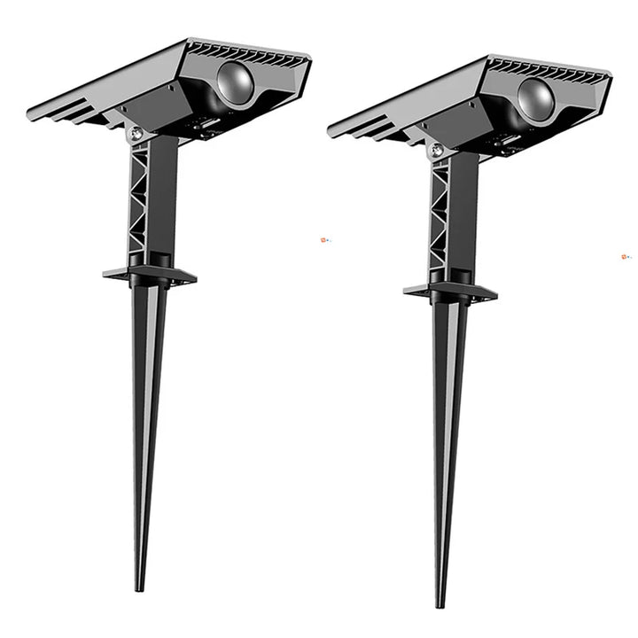 Lampe solaire haute puissance pour arbres, portée de 10 m | Angle et faisceau réglables, piquet de fixation | Détecteur crépusculaire | Idéale pour arbres, statues, allées et jardins | NoxLumin