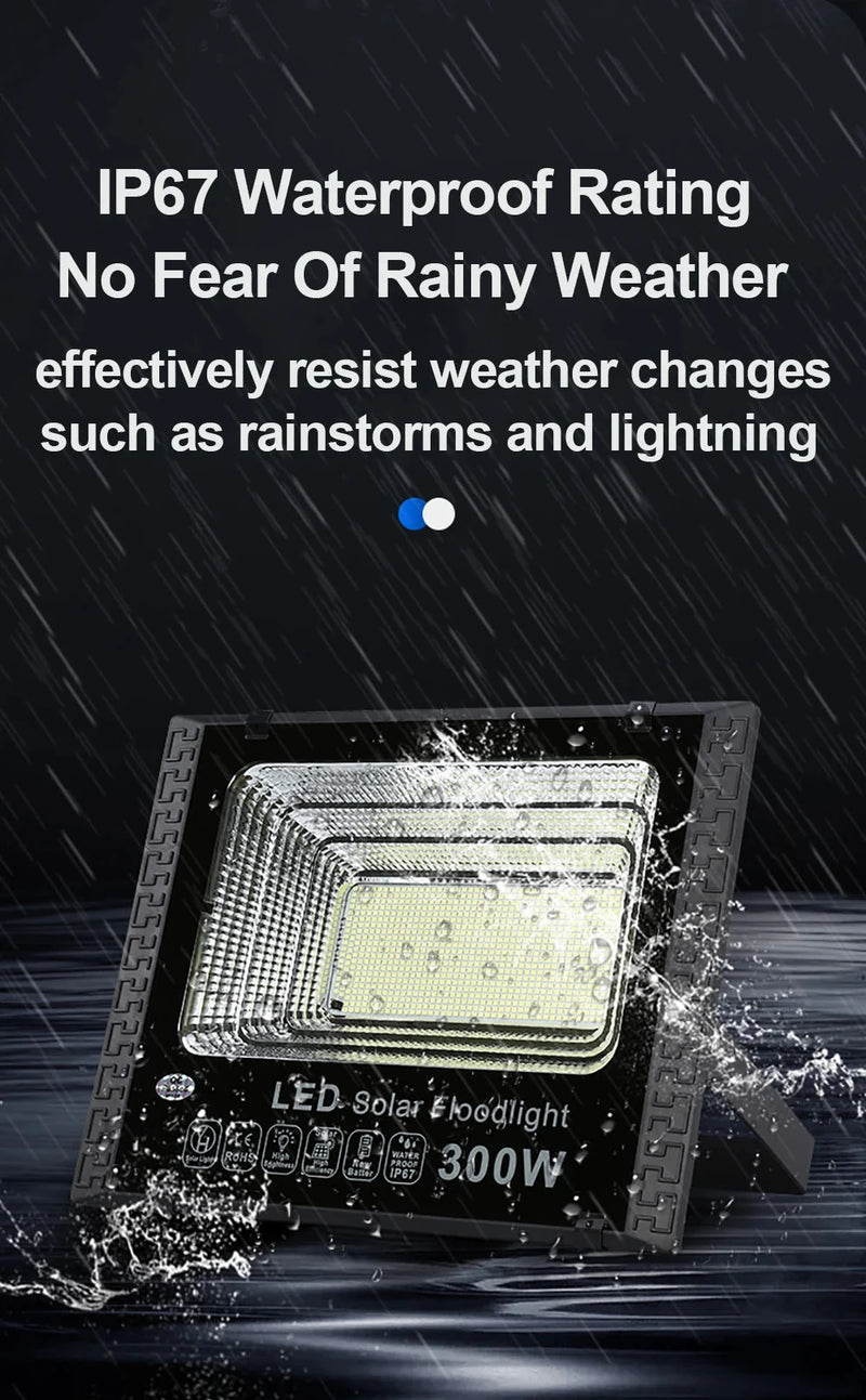 éclairage solaire commercial | 228 et 300 led | 2000 à 3000 lumens | étanchéité ip67 | lampadaire de jardin - NoxLumin - 11