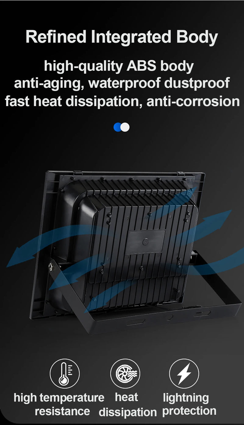 éclairage solaire commercial | 228 et 300 led | 2000 à 3000 lumens | étanchéité ip67 | lampadaire de jardin - NoxLumin - 12