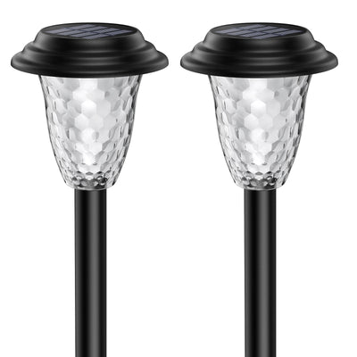 Solar Garden Lights Outdoor Decoration, 7-Color Changing Waterproof Lights with 10-12H Auto On/Off for Yard, Walkway, and Patio