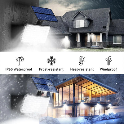 Super Bright Outdoor Solar Light With Motion Sensor | Strong Power LED Garden Wall Lamp | IP65 Waterproof | 3 Working Mode