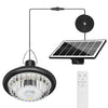 Split-Design Solar Pendant Light: Indoor Lamp with Outdoor Panel, 800LM, 2700K-6000K Dimmable, IP65 Waterproof for Shed &amp; Garage