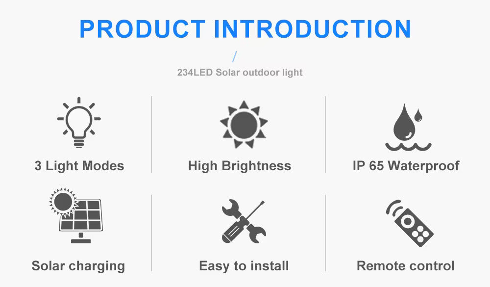 super bright outdoor solar light with motion sensor | strong power led garden wall lamp | ip65 waterproof | 3 working mode - NoxLumin - 2