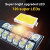 All-in-one commercial solar light showing the integrated photovoltaic panel and large LED array in a single fixture