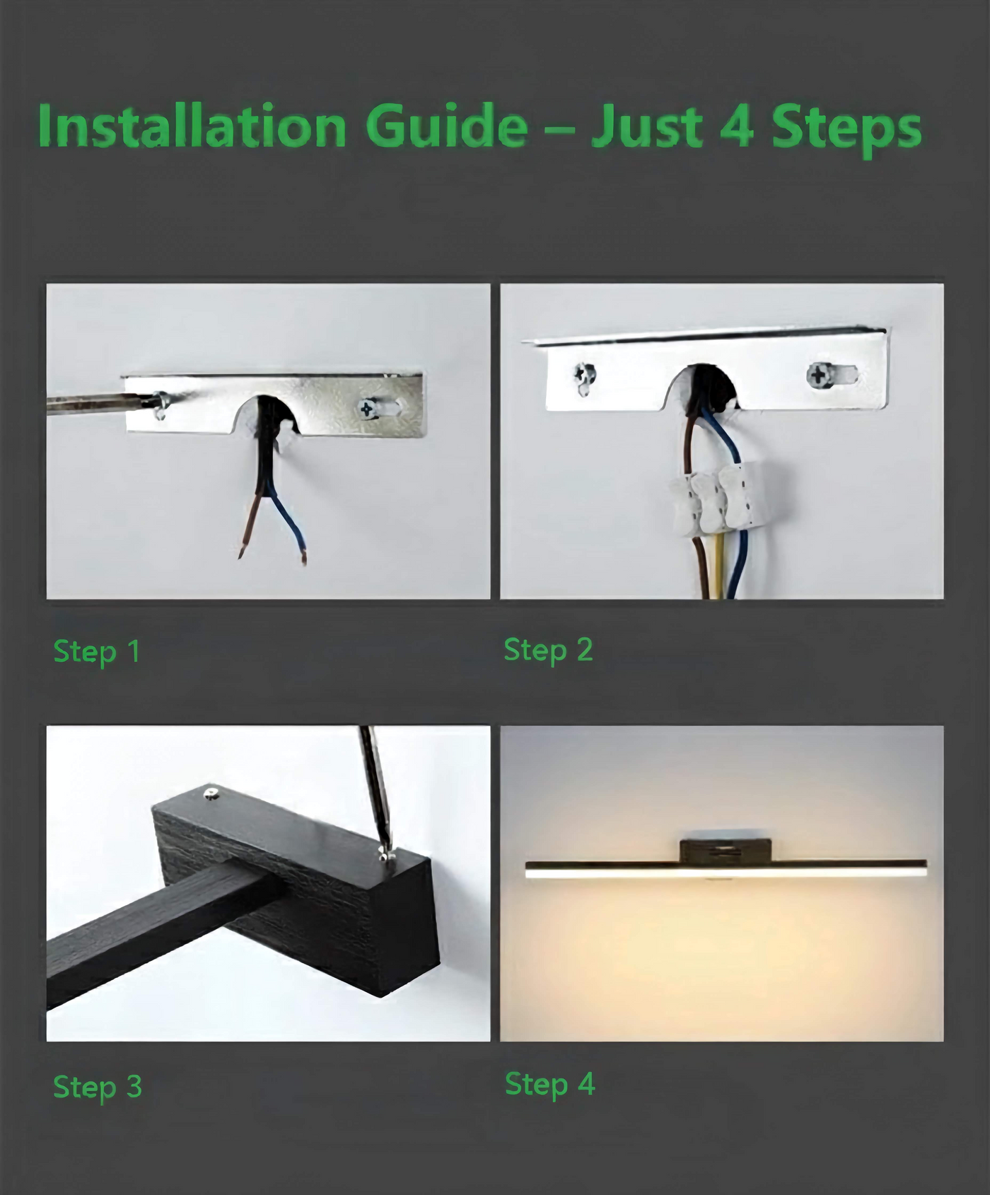 Elegant LED Wall Light | 500 ~ 2000 Lumens | Bath Mirror Light | Bathroom Hardwares Wall Light | Make Up light | NoxLumin