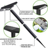 IP65 waterproof solar pathway light shown for weather-resistant use in gardens, lawns and patios