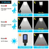 IP65 waterproof solar sensor street lamp designed for rain-resistant installation on exterior walls and pathways