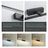 Luz LED de pared para baño con iluminación brillante y uniforme sobre el espejo y el tocador