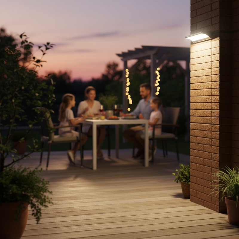 Lifestyle Shot 1 – Backyard Patio | NoxLumin
