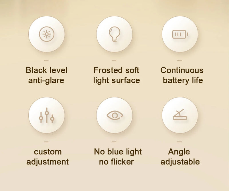 Magnetic LED desk lamp demonstrating an adjustable lighting angle for reading, bedside and monitor illumination