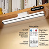 Slim magnetic dimming desk lamp with rechargeable battery shown as a compact light for reading desks, bedrooms and monitors