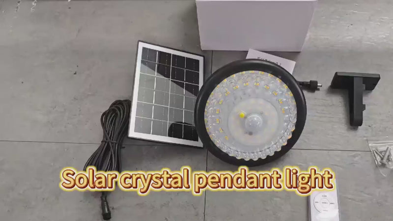 Suspension solaire à double panneau : lampe d& | NoxLumin