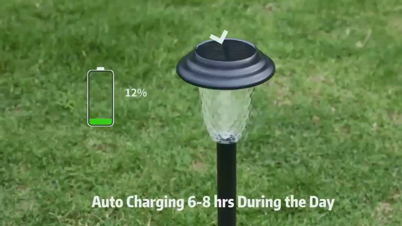 Solar Garden Lights Outdoor Decoration, 7-Color Changing Waterproof Lights with 10-12H Auto On/Off for Yard, Walkway, and Patio | NoxLumin