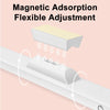 Battery-powered magnetic desk lamp shown with USB charging for cordless use on desks, shelves and bedside areas