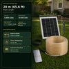20 m Smart Solar COB-Lichtschlauch-Set mit 6.400 LEDs, 10.000 mAh Akku, Solarpanel, Kabel und Fernbedienung