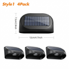 Solar Fence Light Style 1 dimension diagram showing the compact wall-mounted fixture size and integrated top solar panel