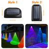 Solar fence light demonstrating a broad downward pool of light for illuminating fence lines, steps and garden wall surfaces