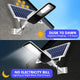 Foco solar de alta luminosidad con amplia cobertura para garajes, jardines, patios y tejados