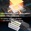 Close-up of the commercial solar flood light LED panel and reflector layout designed for high-brightness area lighting