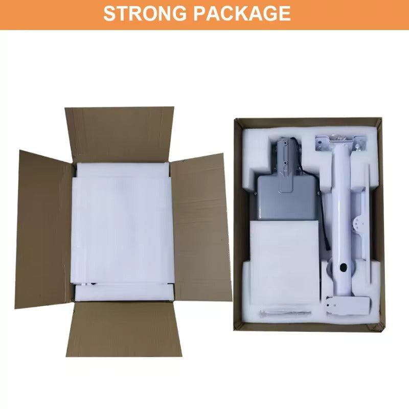 Vista de producto de un foco solar con soporte de pared ajustable para orientar la iluminación en espacios exteriores