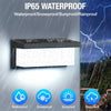 Solar motion-activated wall light providing security illumination for a patio, backyard or residential side entrance