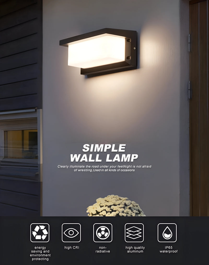 Solar motion sensor wall light installed outdoors to improve nighttime visibility around a house number, entrance or garden wall