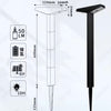 Solar pathway light demonstrating automatic dusk-to-dawn illumination after charging in sunlight during the day