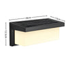 Solar motion sensor wall light product and mounting components arranged for outdoor installation without electrical wiring