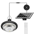 Kit de lámpara colgante solar de diseño separado con lámpara LED, panel solar exterior independiente y cable para cobertizos y garajes