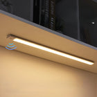 Luz LED delgada para armario, recargable por USB y con sensor de movimiento, para cocinas, armarios y roperos