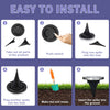 Waterproof solar disk garden lights designed for outdoor exposure around lawns, patios, driveways and walkways